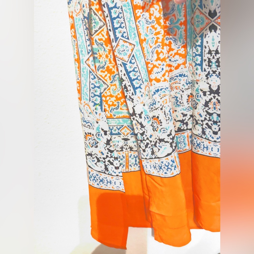 Anthropologie Vanessa Virginia Palme Silk Maxi Skirt - Picture 5 of 9